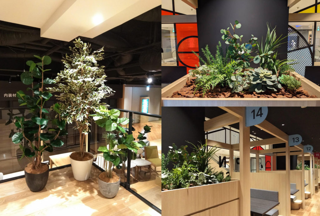 住宅展示場をグリーンで彩るフェイク装飾 | 壁面緑化の事なら株式会社ディーマーケット MD事業部 MIDORIディスプレイ